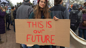 young protester