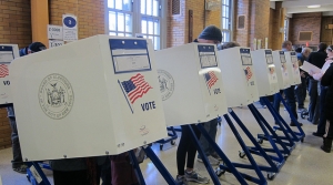 People voting